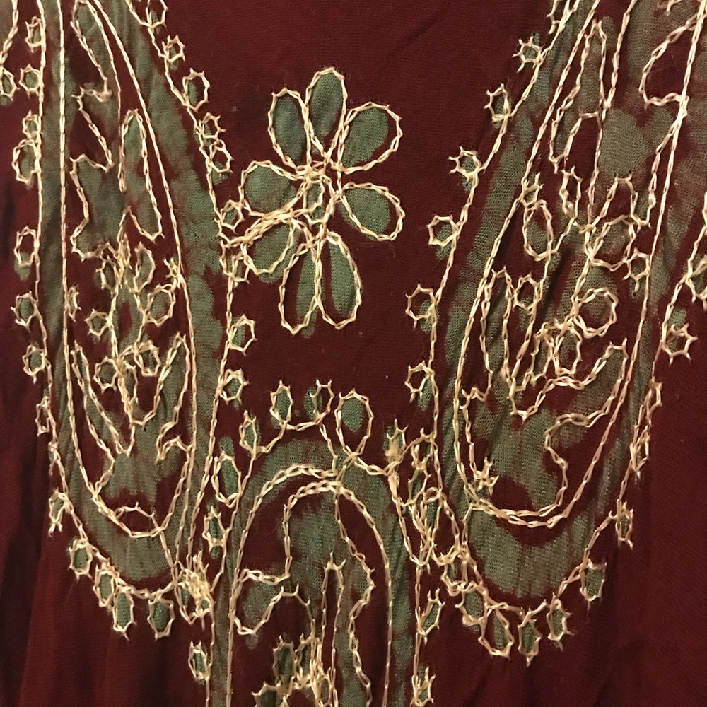 Hand embroidered dress